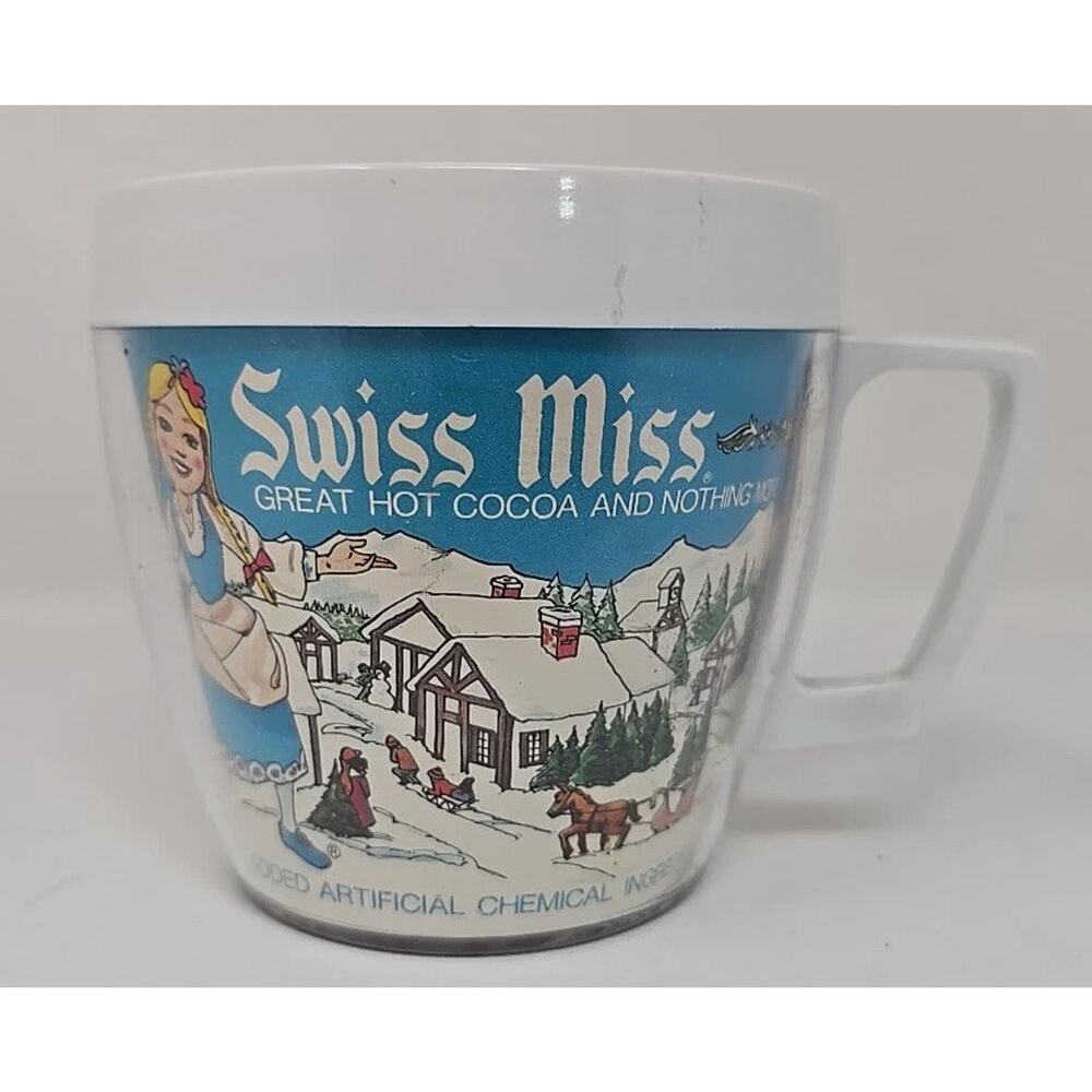 Vintage Swiss Miss West Bend Plastic Hot Chocolate Coffee Tea Mug‎ U297